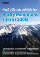 Malý výlet do velkých hor: Rocky Mountains shora i zdola